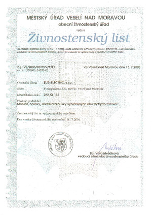 ŽL, ověření, vyhrazená el. zařízení